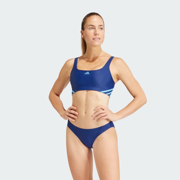 Adidas three top stripe bikini