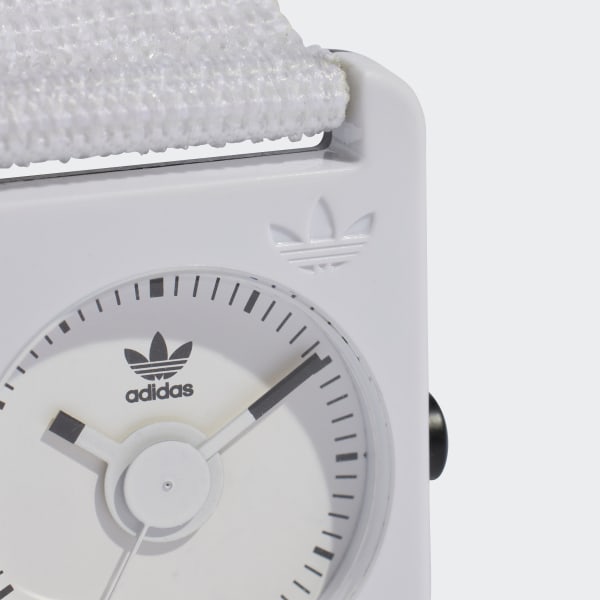 Hvit Retro Pop Two Klokke