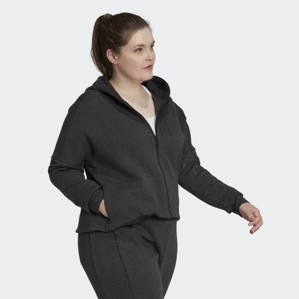 Svart Mission Victory Slim Fit Full-Zip Hoodie (Plus Size) MMV82