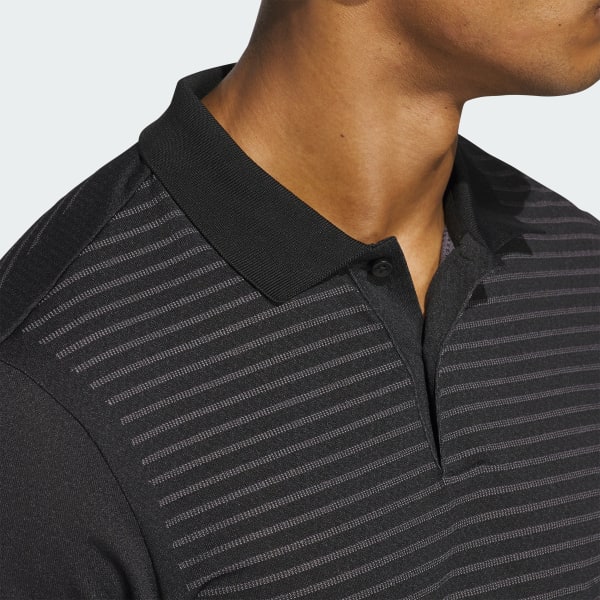adidas Ultimate365 Tour Seamless Polo Shirt - Black | Free