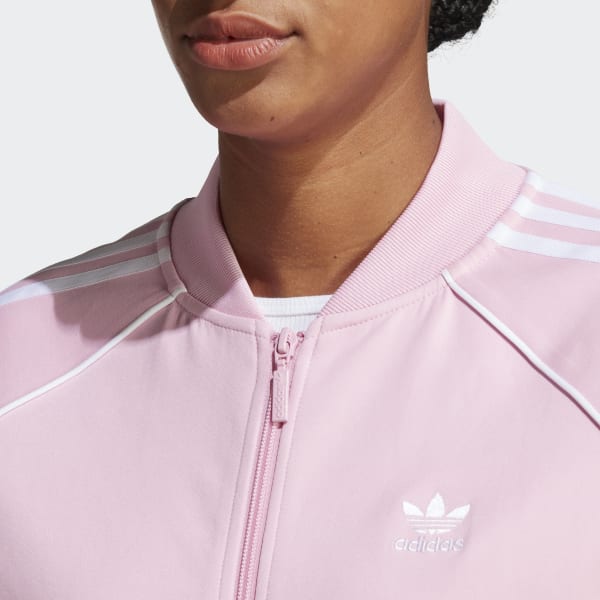  adidas Originals,unisex-youth,SST Track Top,Hazy Rose/White,Small:  Clothing, Shoes & Jewelry