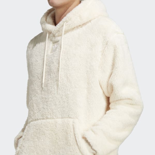 adidas Y-3 Fuzzy Fleece Jacket - White, Unisex Lifestyle