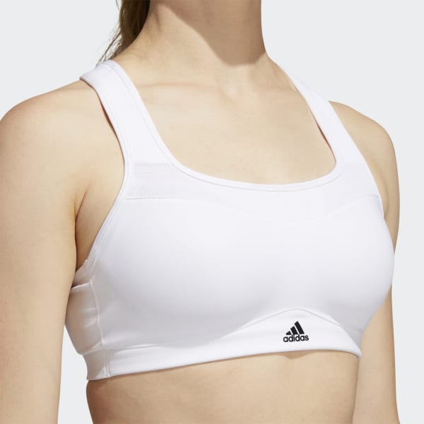 Blanc Brassière adidas TLRD Impact Training Maintien fort NQ206