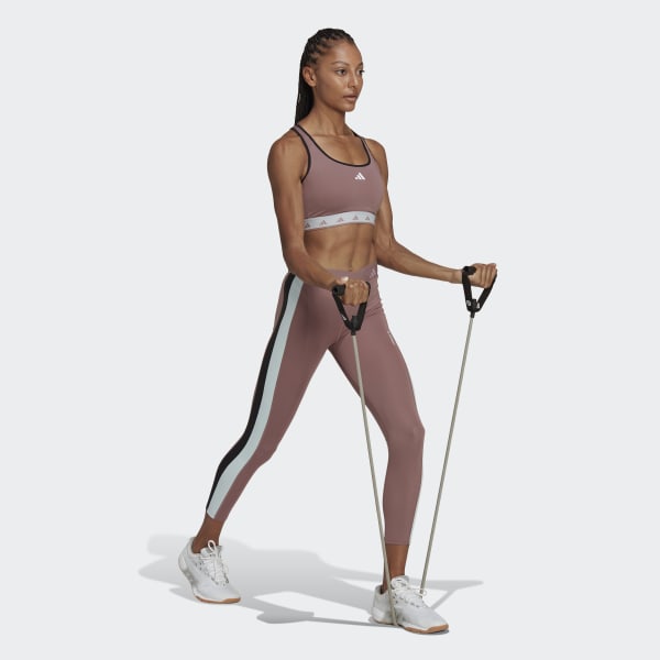 Fioletowy Hyperglam Powerreact Medium-Support Techfit Bra BVS42