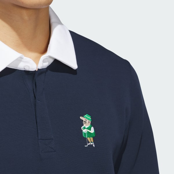 ★★Adairs★★ Classic Chip Graphic Rugby Shirt JN8027 adidas Classic Chip Graphic Rugby Shirt - Blue | adidas