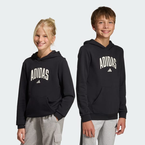 noir SWEAT-SHIRT À CAPUCHE GRAPHIQUE CODES COLLEGIATE