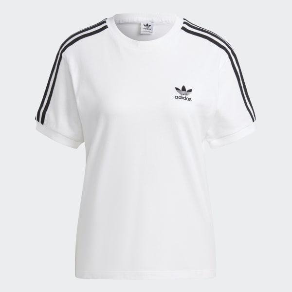Wit Adicolor Classics 3-Stripes T-shirt