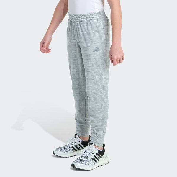 Grey Elastic Waistband All Sport Poly Mélange Jogger

