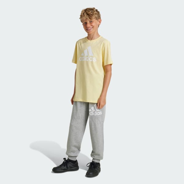 Grey Essentials Regular Fit Big Logo Cotton Pants