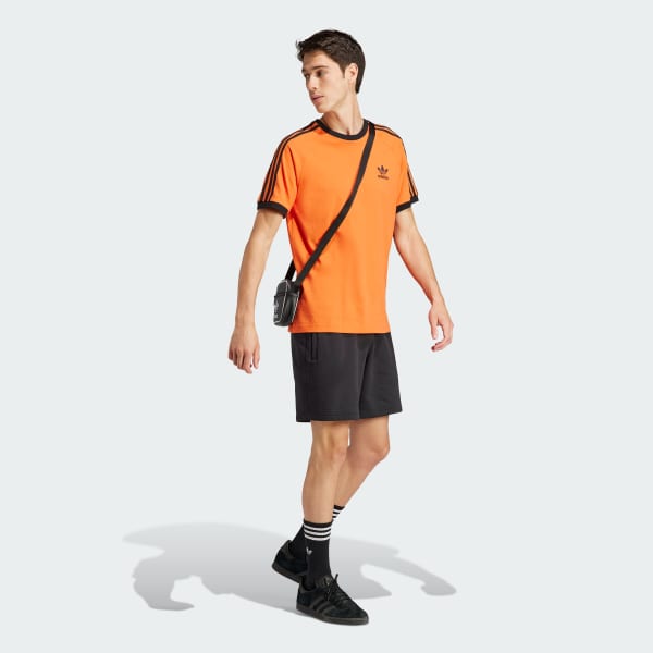 Orange Adicolor Classics 3-Stripes Tee