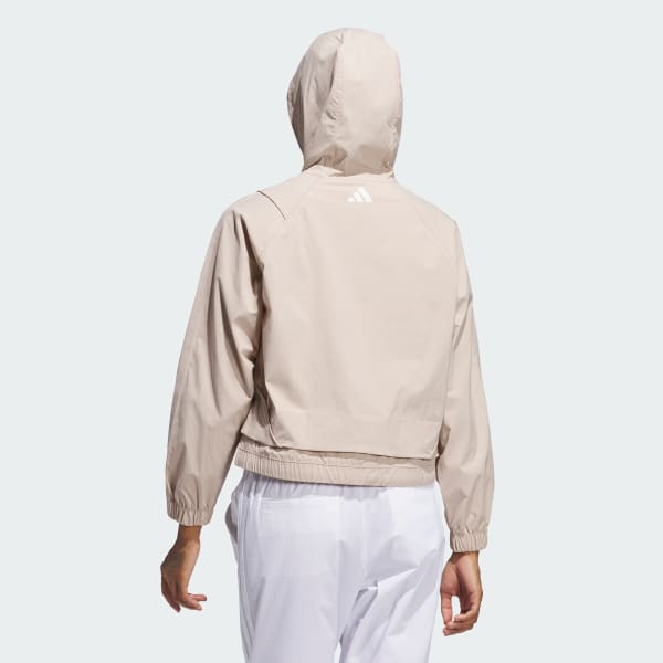 Brown Beyond The Course Full-Zip Hooded Jacket