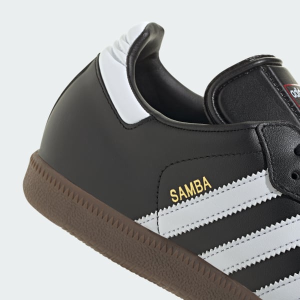 adidas Samba Leather Shoes - Black 