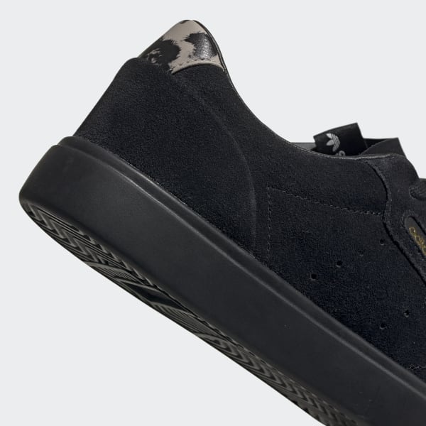 leather adidas shoes black