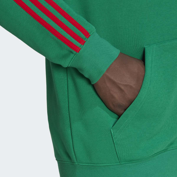 Verde Sudadera con Gorro México Cierre Frontal TW813