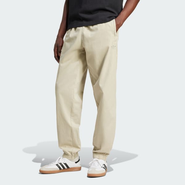 adidas Trefoil Essentials+ Dye Woven Pants - Beige | Men's 