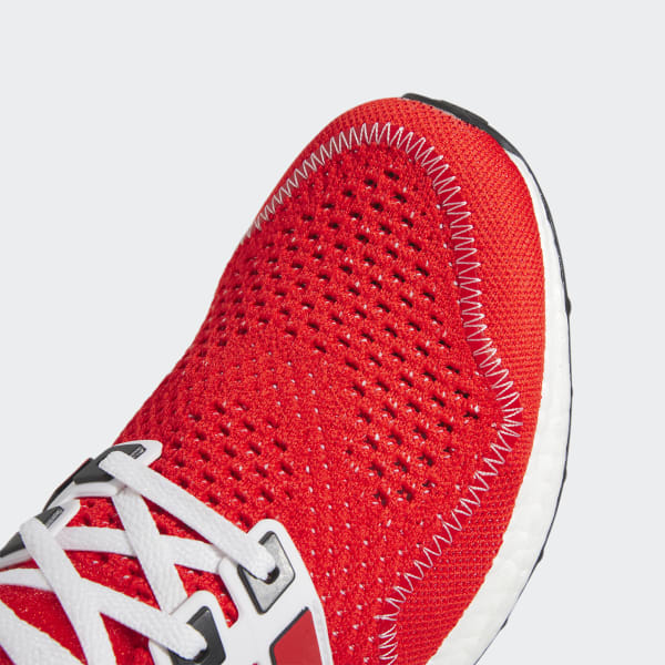 Adidas ultra boost core black/white/active red cmyk on sale story