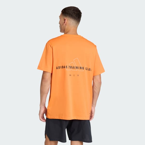 Orange CLIMACOOL TRAINING IDENTITY GRAPHIC T-SHIRT