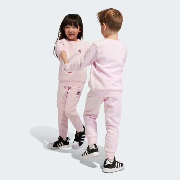 👖 adidas Adicolor Crew Set - Pink | Kids' Lifestyle | adidas US 👖