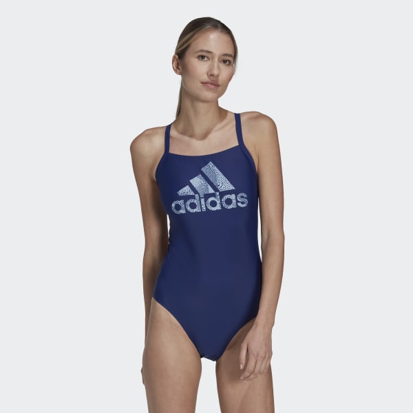 Blue Big Logo Swimsuit