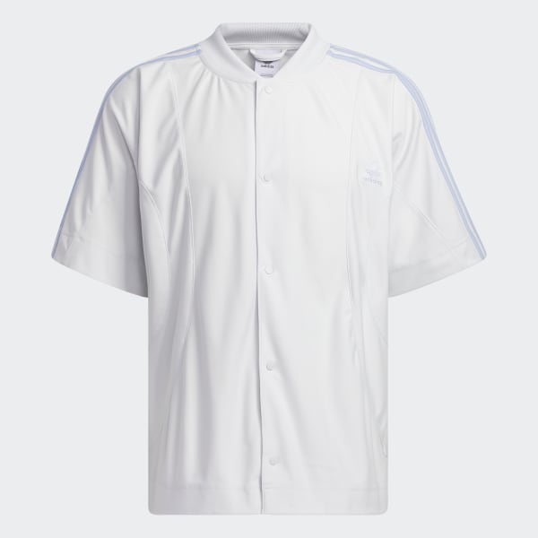 White Baseball Snap Top