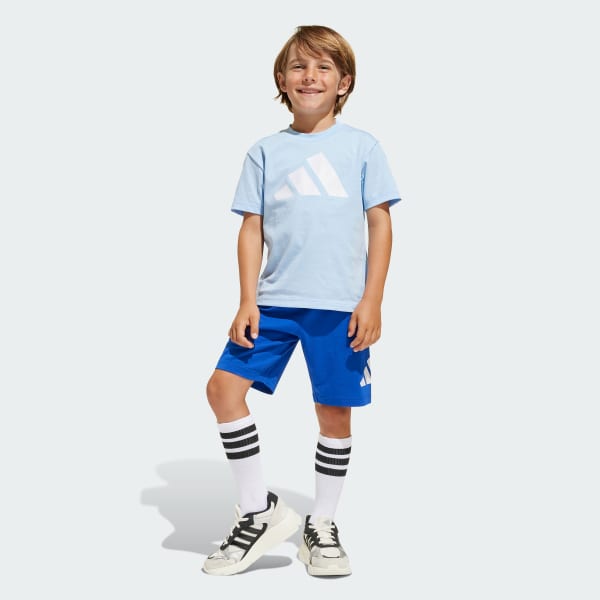 Azul Conjunto Playera y Shorts Essentials (Niños)