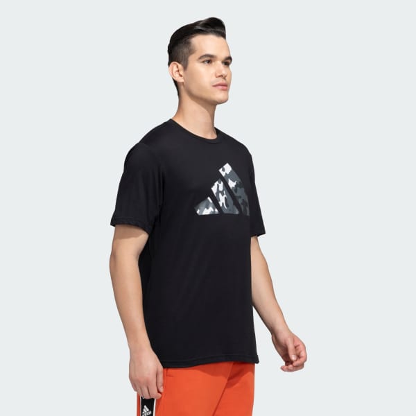 Black TRAIN ESSENTIALS BIG LOGO TEE