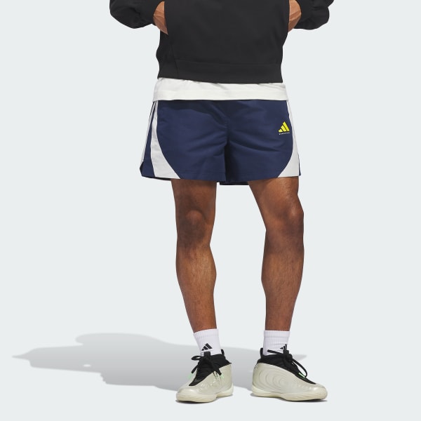 Blue ADIDAS BASKETBALL WOVEN SHORTS