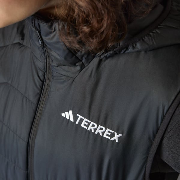 Negro Chaleco Térmico Terrex Multi Climawarm con Capucha