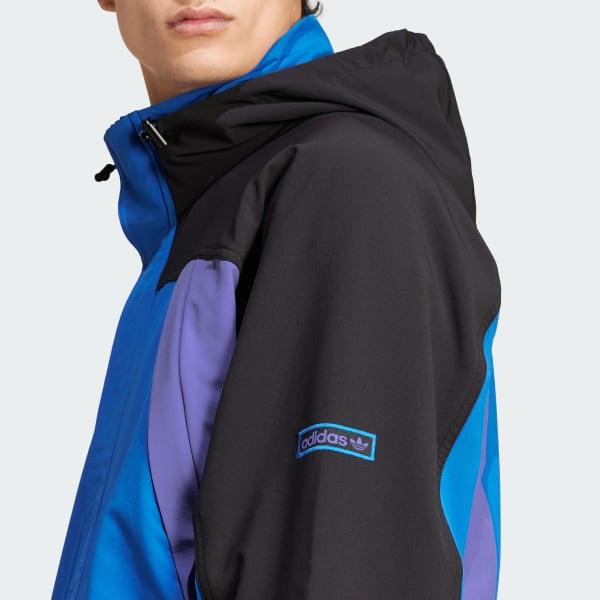 アディダス カラーブロック アノラック - ブルー | アディダス ジャパン