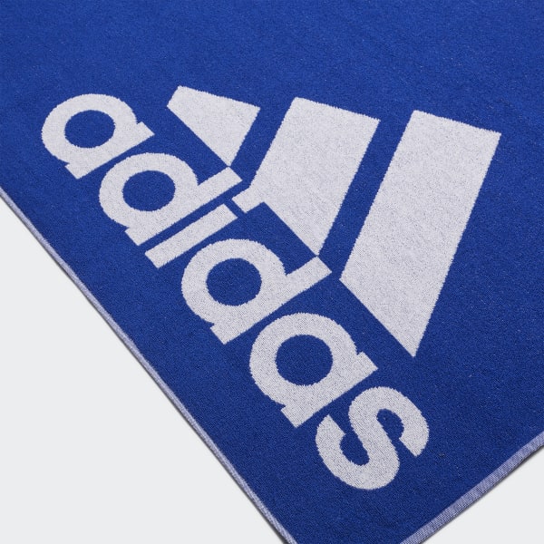 Bla adidas håndklæde, stort