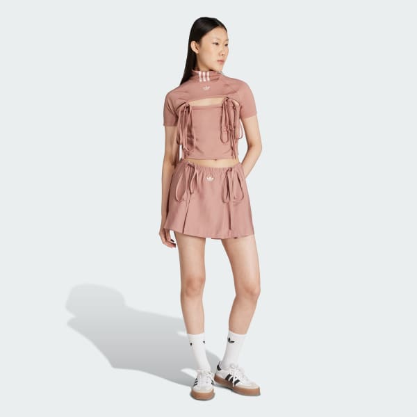 Pink 리본 미니 스커트