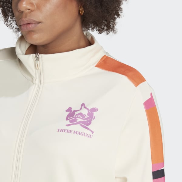 beige Thebe Magugu Tiro Trainingsjack (Grote Maat) Z3068