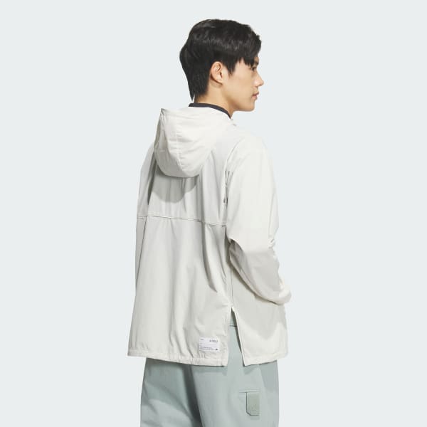 グレー クラブ コンシューマー アノラック フードジャケット