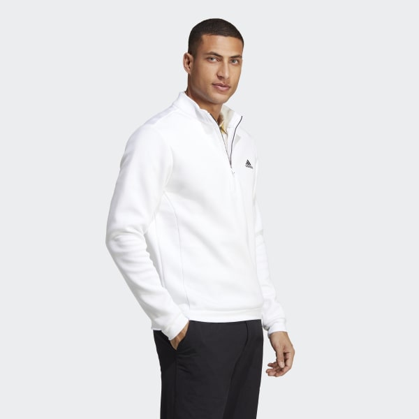Hvit Authentic 1/4-Zip genser ID180