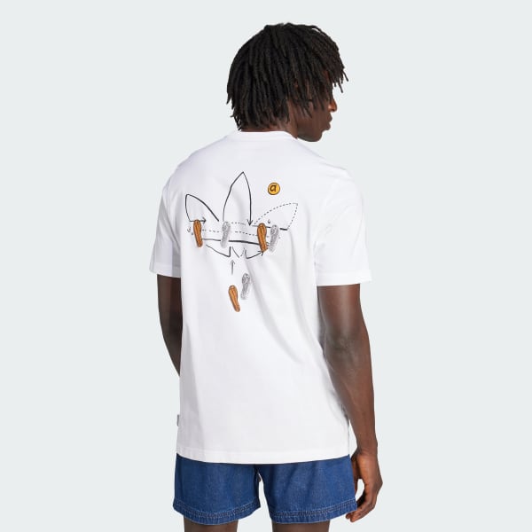 White Trefoil Series Loose Tee