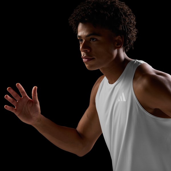 adidas clima365 タンクトップ 上下 adidas ADI365 Running Climacool Iconic Tank - White | Free