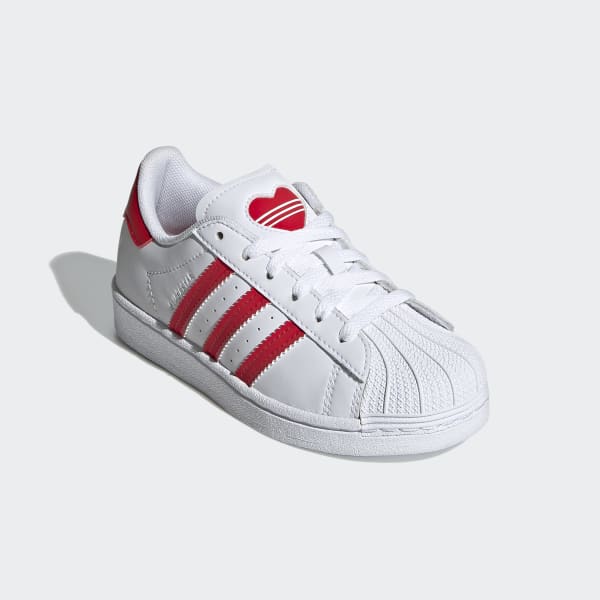 adidas red heart shoes