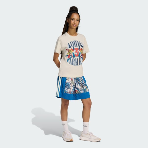 Cinza CAMISETA ESTAMPADA adidas X FARM RIO