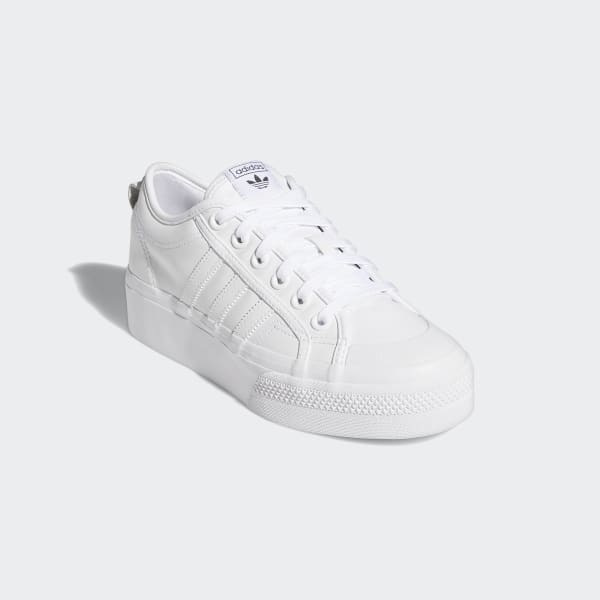 adidas white platform