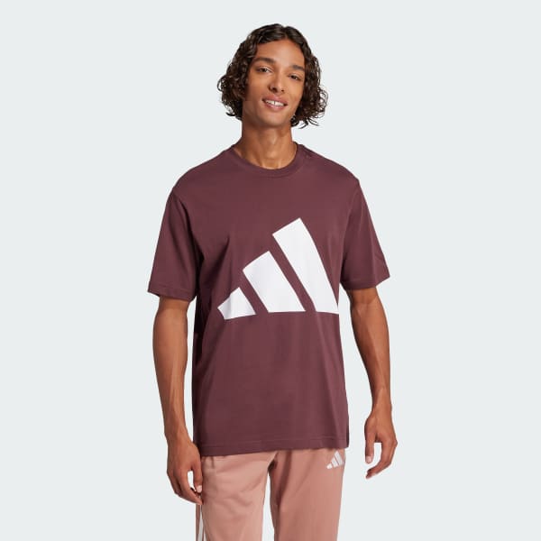 Burgundy Tričko Essentials Big Logo