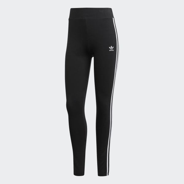 Adidas originals 3 stripe black leggings