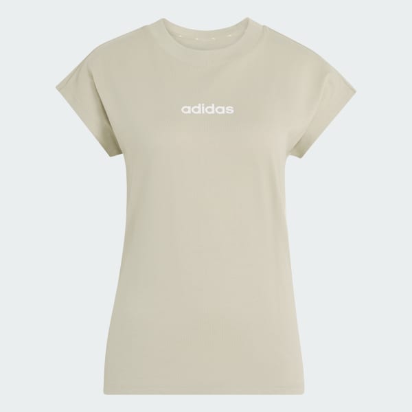 Marrom Camiseta Essentials Linear de Algodão