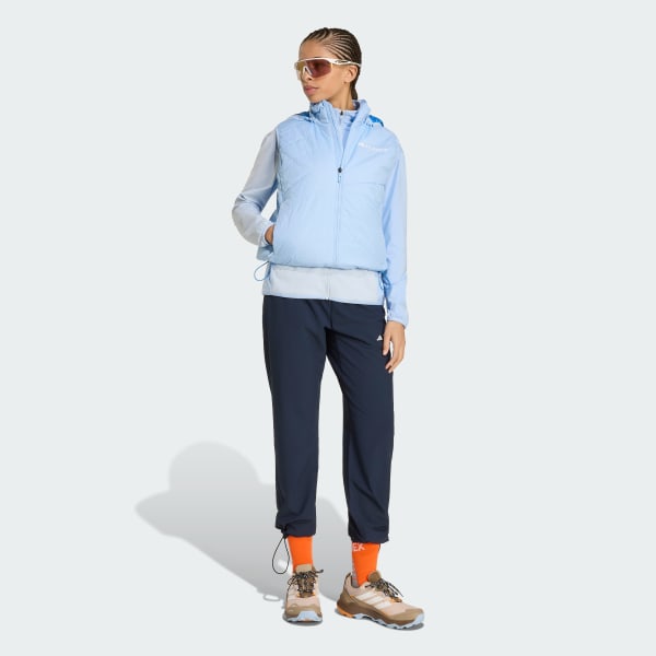 Azul Chaleco con capucha Terrex Multi Climawarm aislado