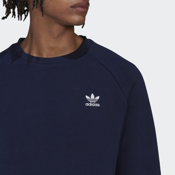 Azul Moletom Adicolor Essentials Trefoil Crewneck JKZ50