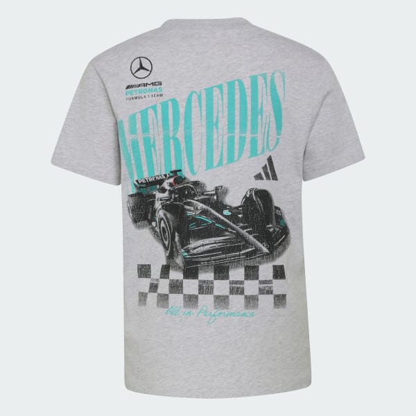 Gri MERCEDES - AMG PETRONAS FORMULA 1 TEAM GRAPHIC TİŞÖRT 01