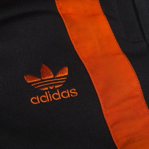 Black and orange discount adidas track pants