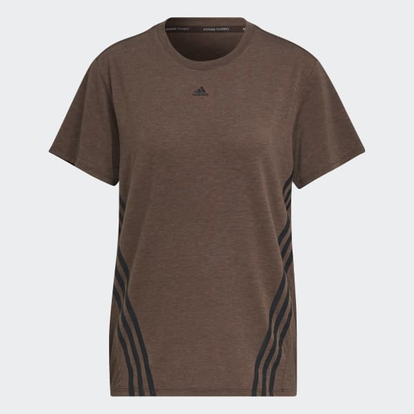 Brown TrainIcons 3-Stripes T-Shirt CA028