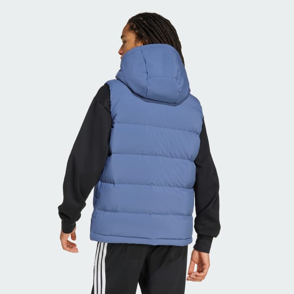Bleu Veste sans manches à capuche CLIMAWARM Helionic