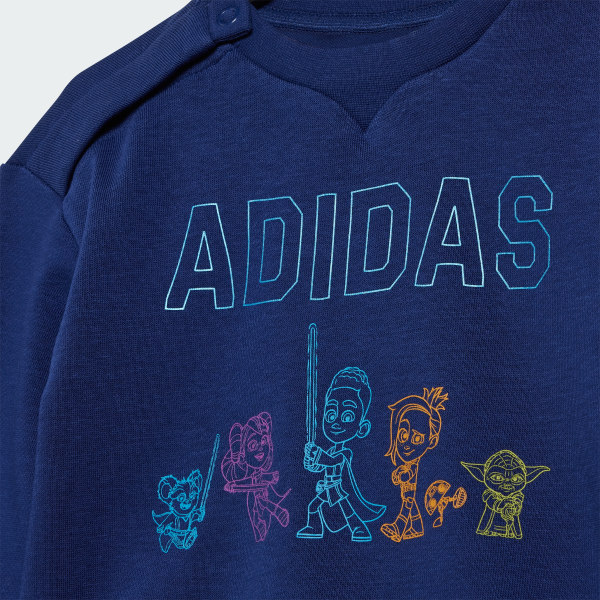 Conjunto Pantalon y Buzo Cuello Redondo adidas x Star Wars Young Jedi