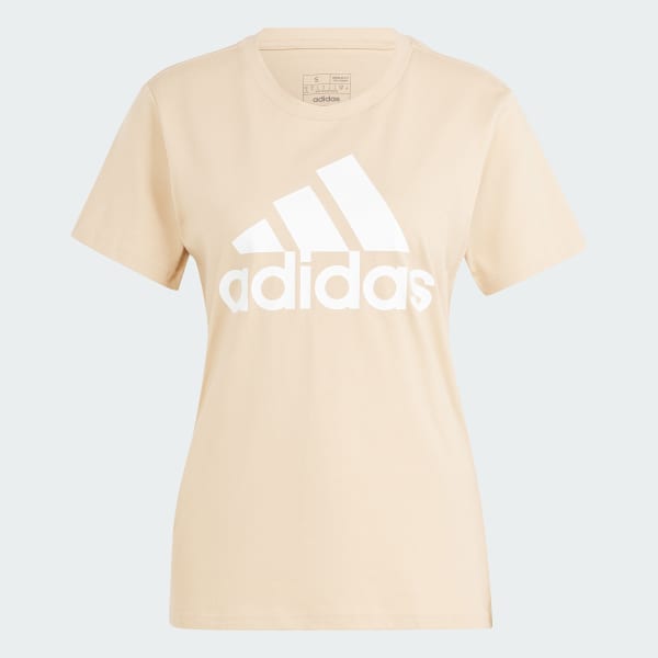 Beige Playera LOUNGEWEAR Essentials Logo